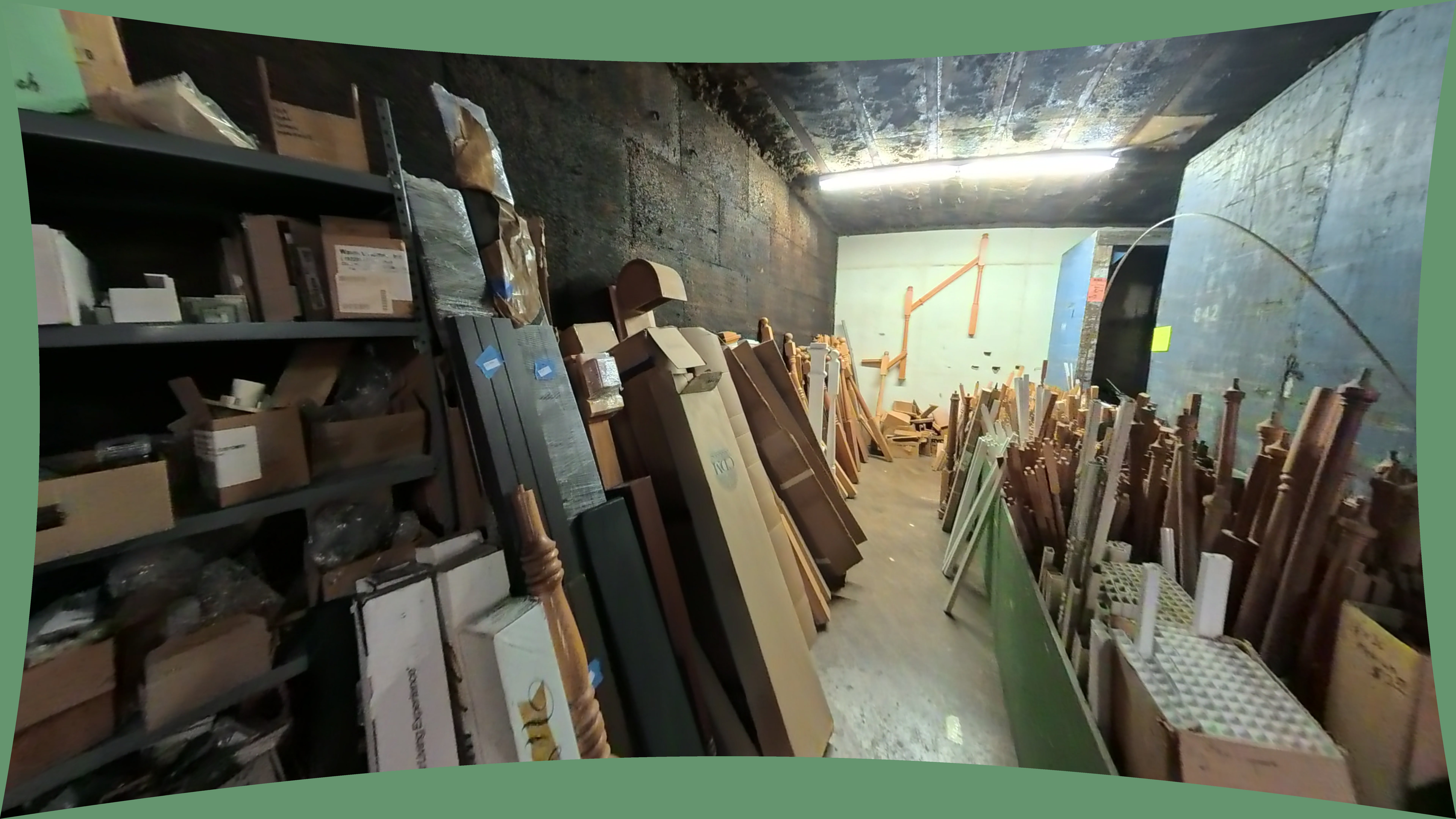 DG Moulding Cardboard Boxes On Floor