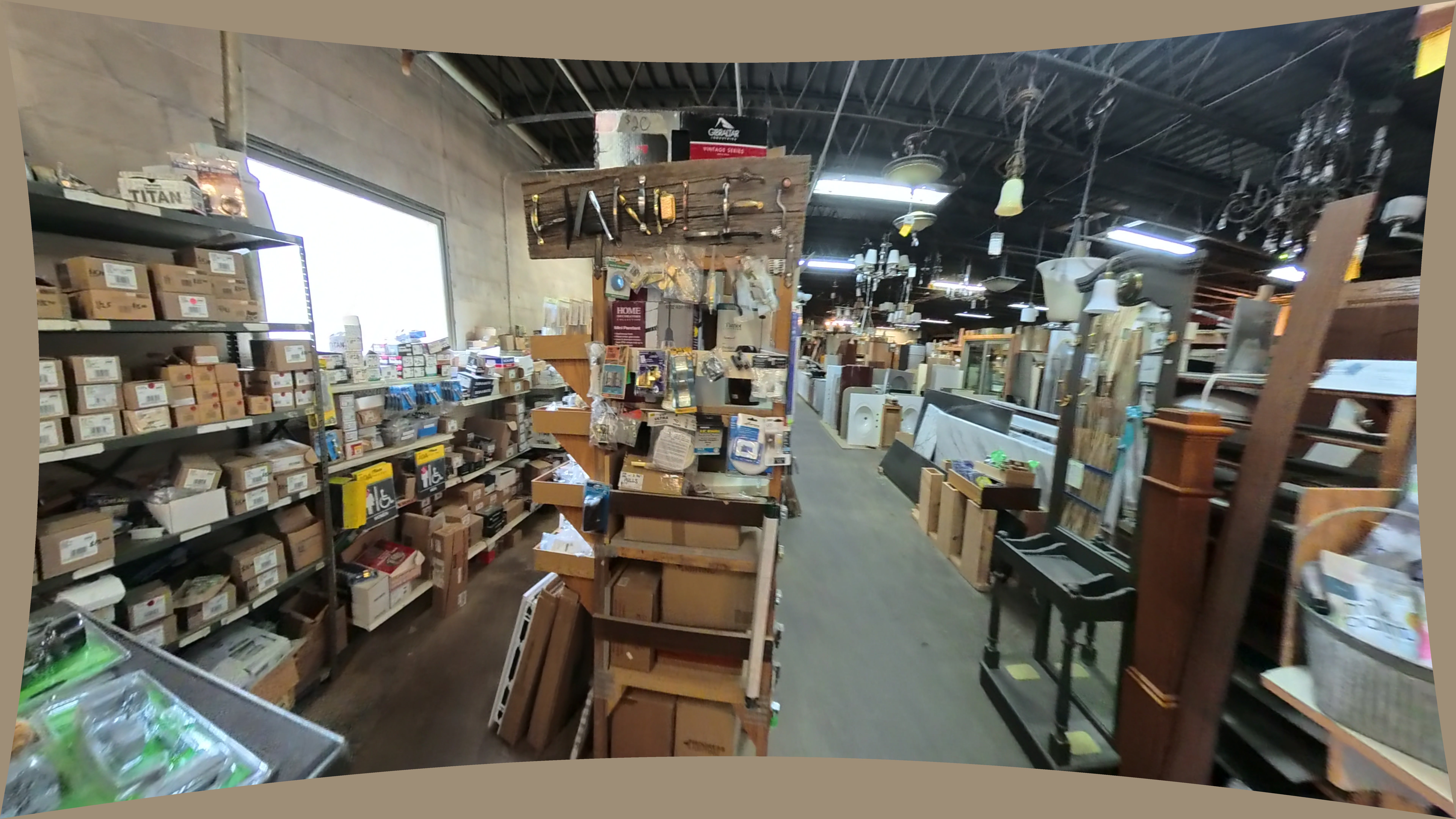 Metal Shelving Unit With Boxed Fasteners And Hardware