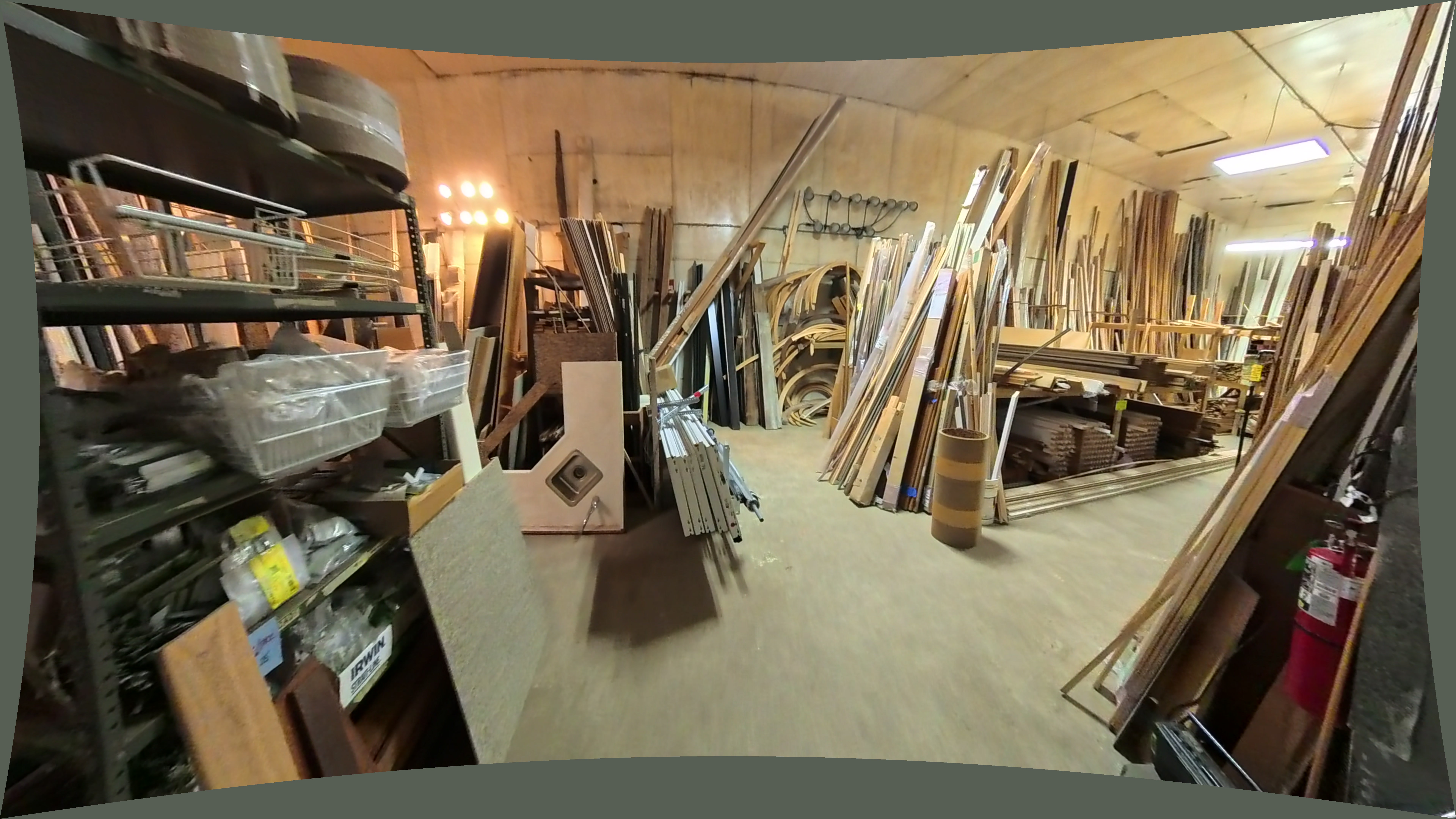 Horizontal Wood Lumber And Trim Stacks