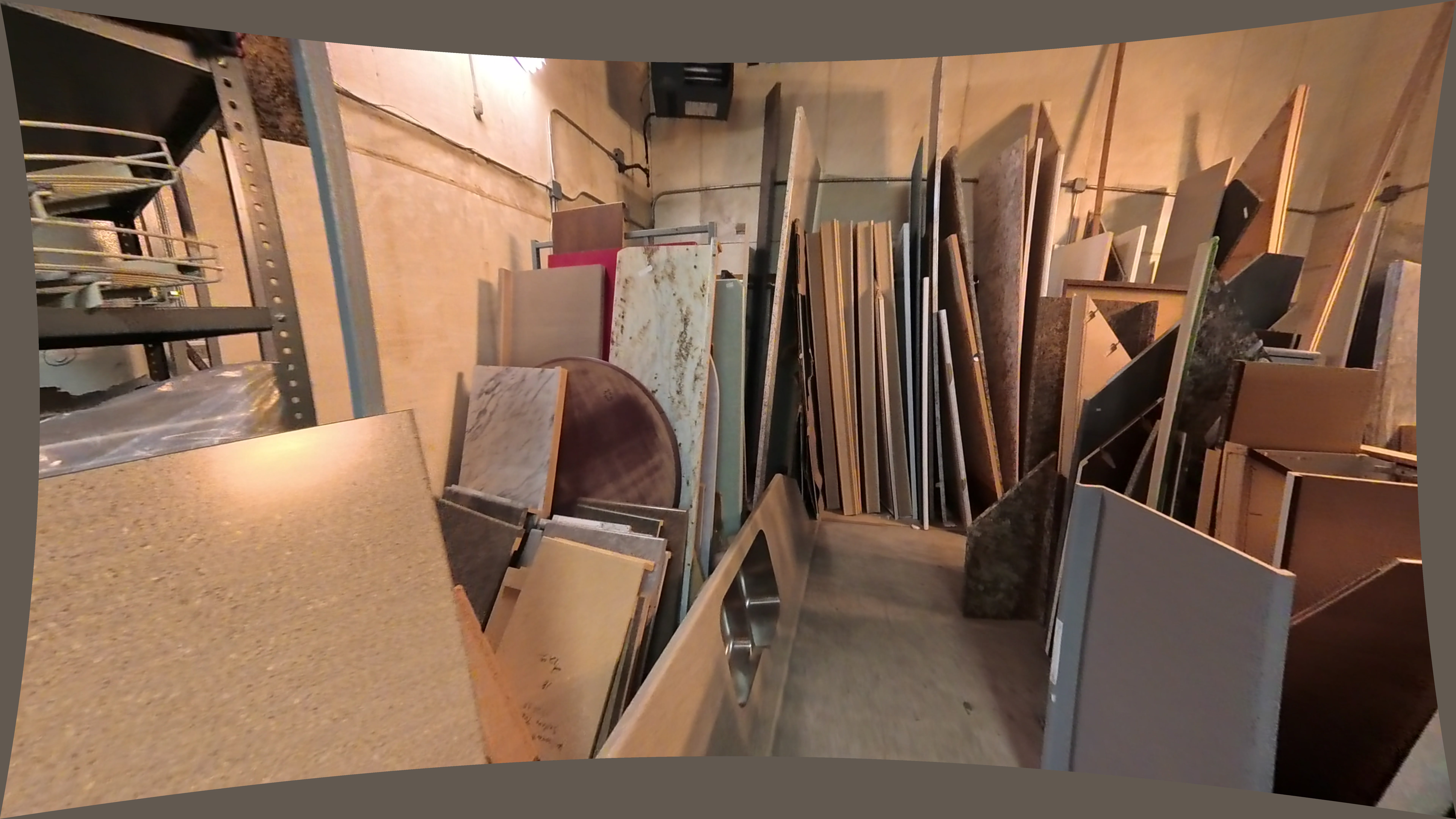 DG Moulding Vertical Stack Of Wood And Laminate Panels