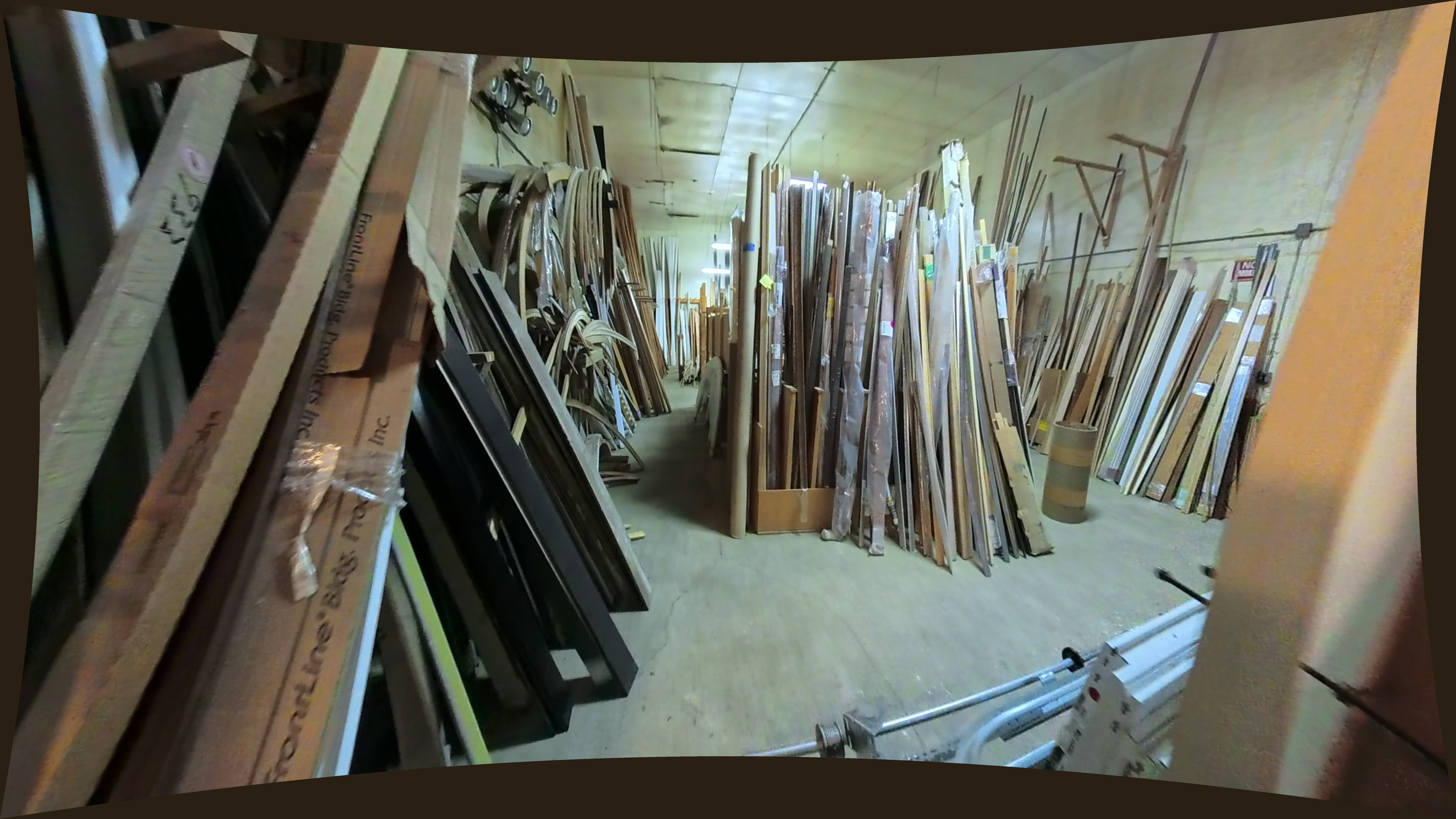 Assorted Vertical Wood Trim And Molding Stack view 2