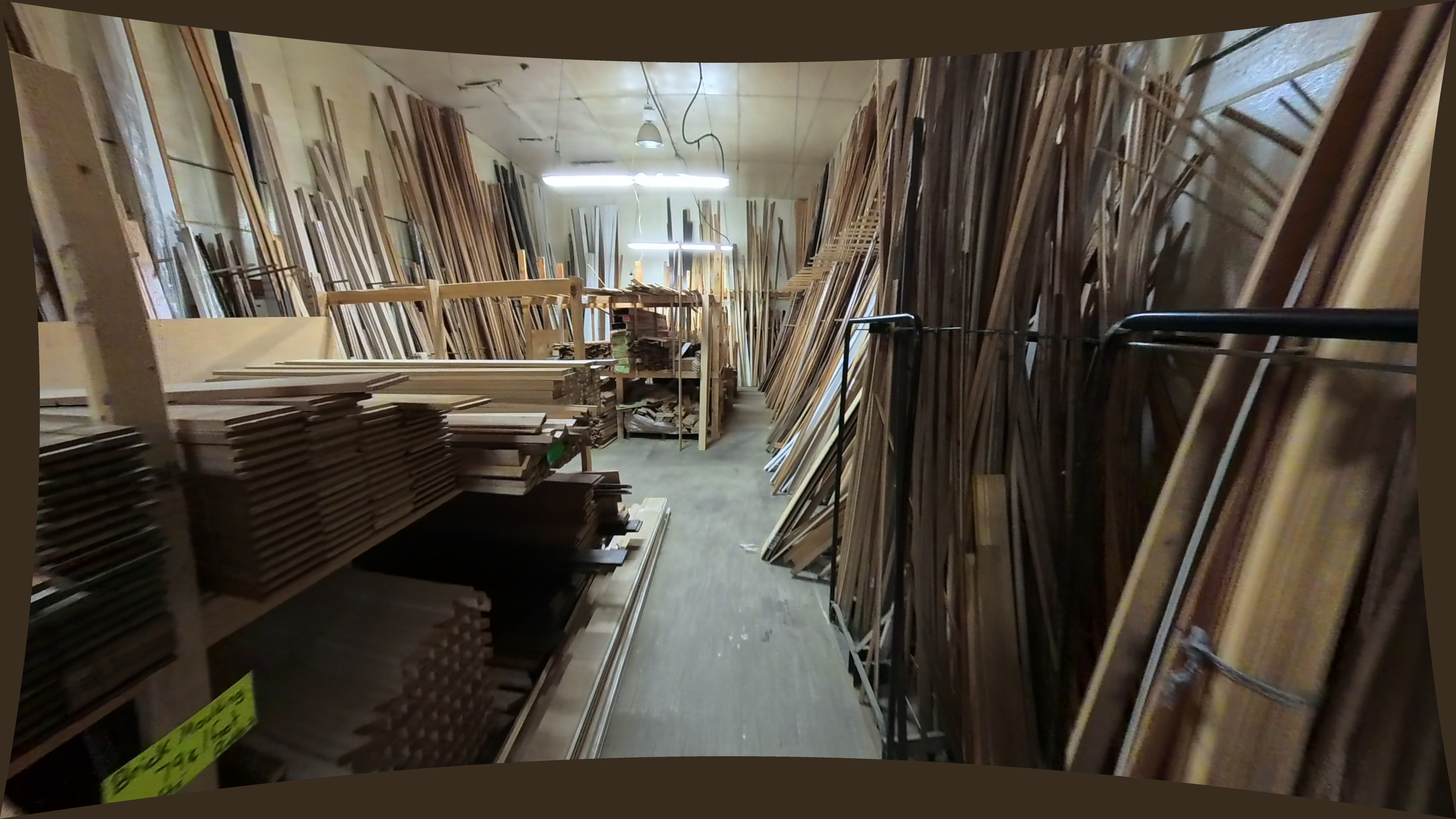 Vertically Stacked Wood Trim (Left Background)