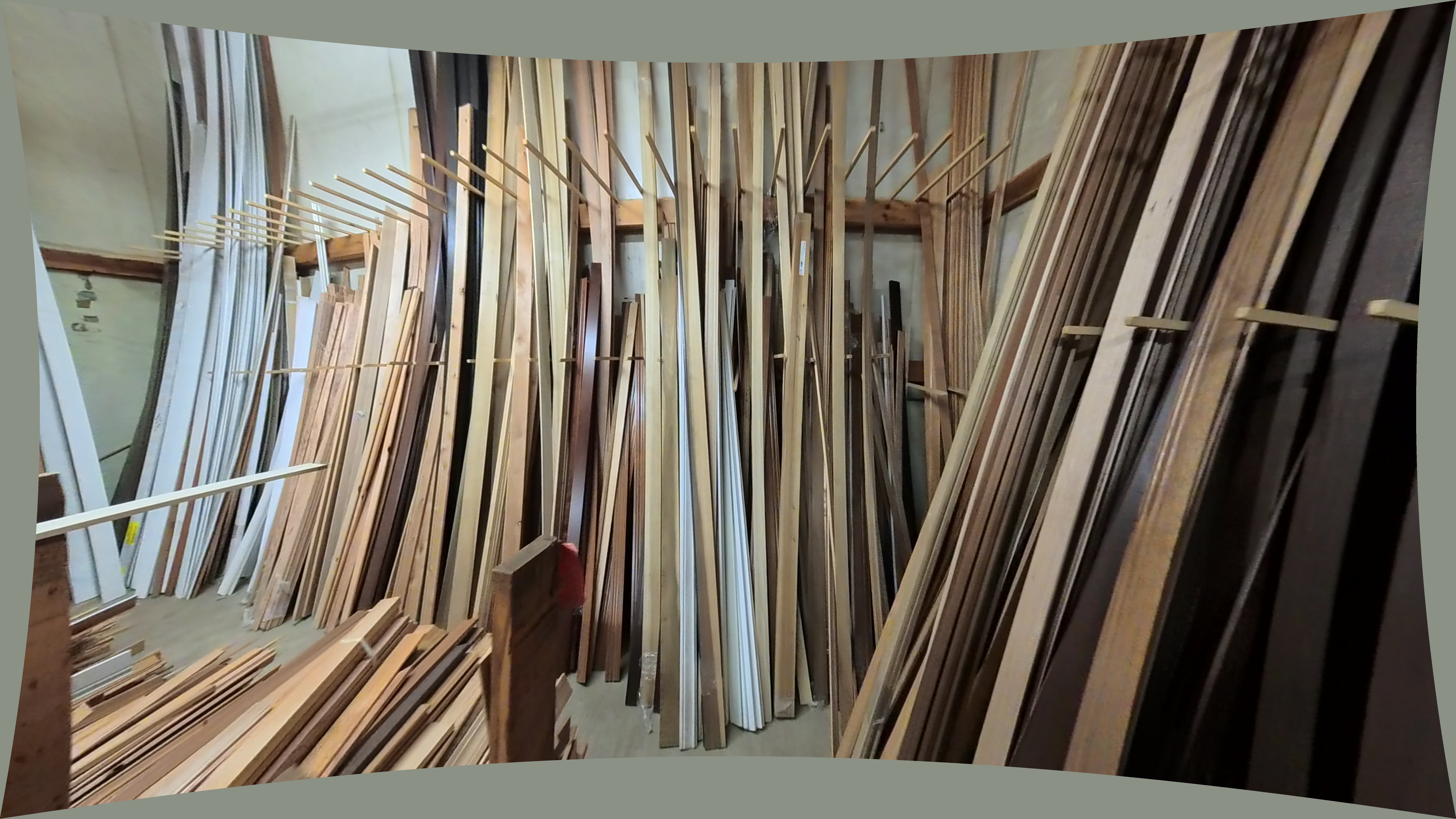 Dark Brown Vertical Trim Molding, Far Right Rack