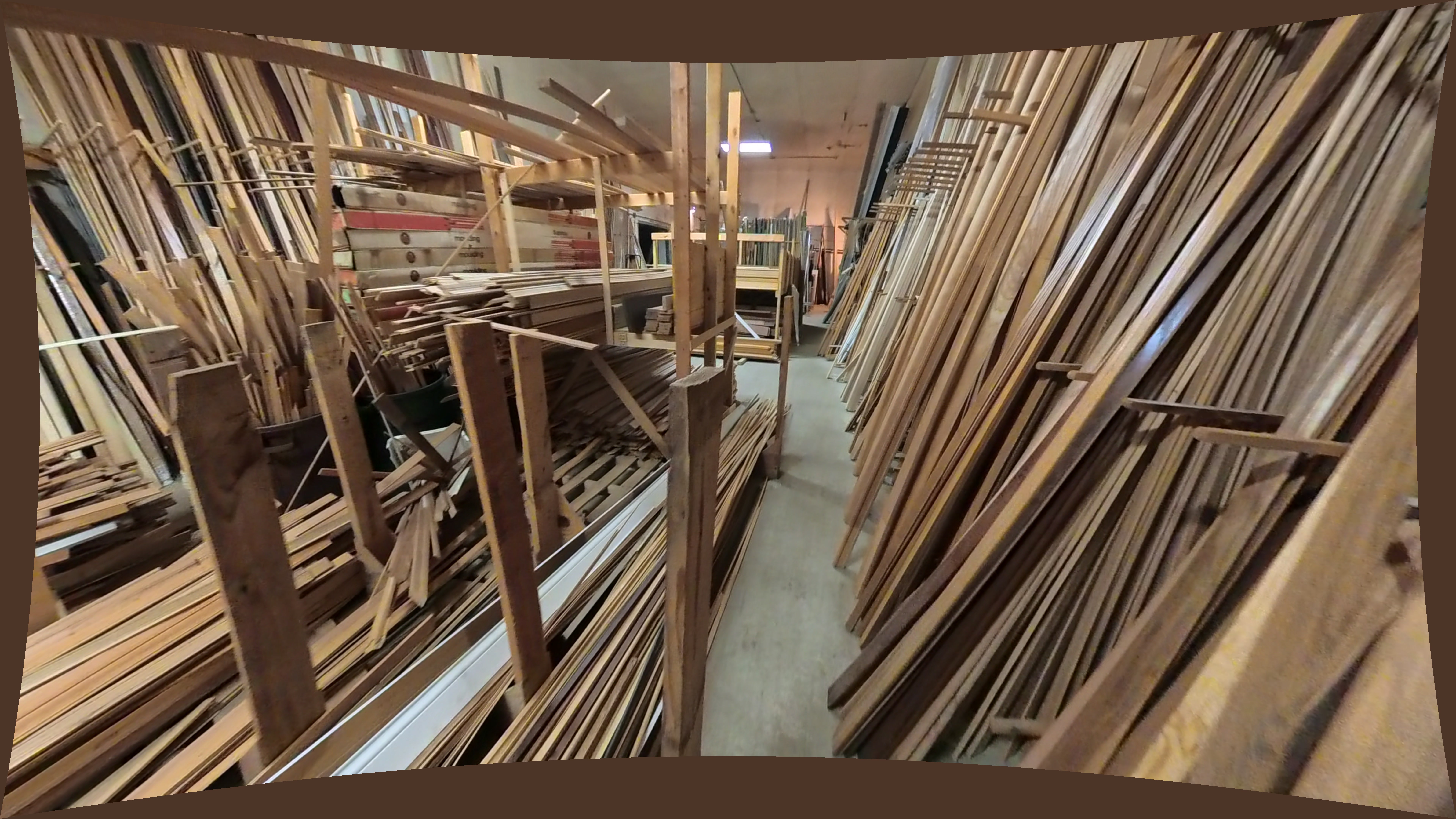 Assorted Wood Molding, Vertical Rack (Right Side)