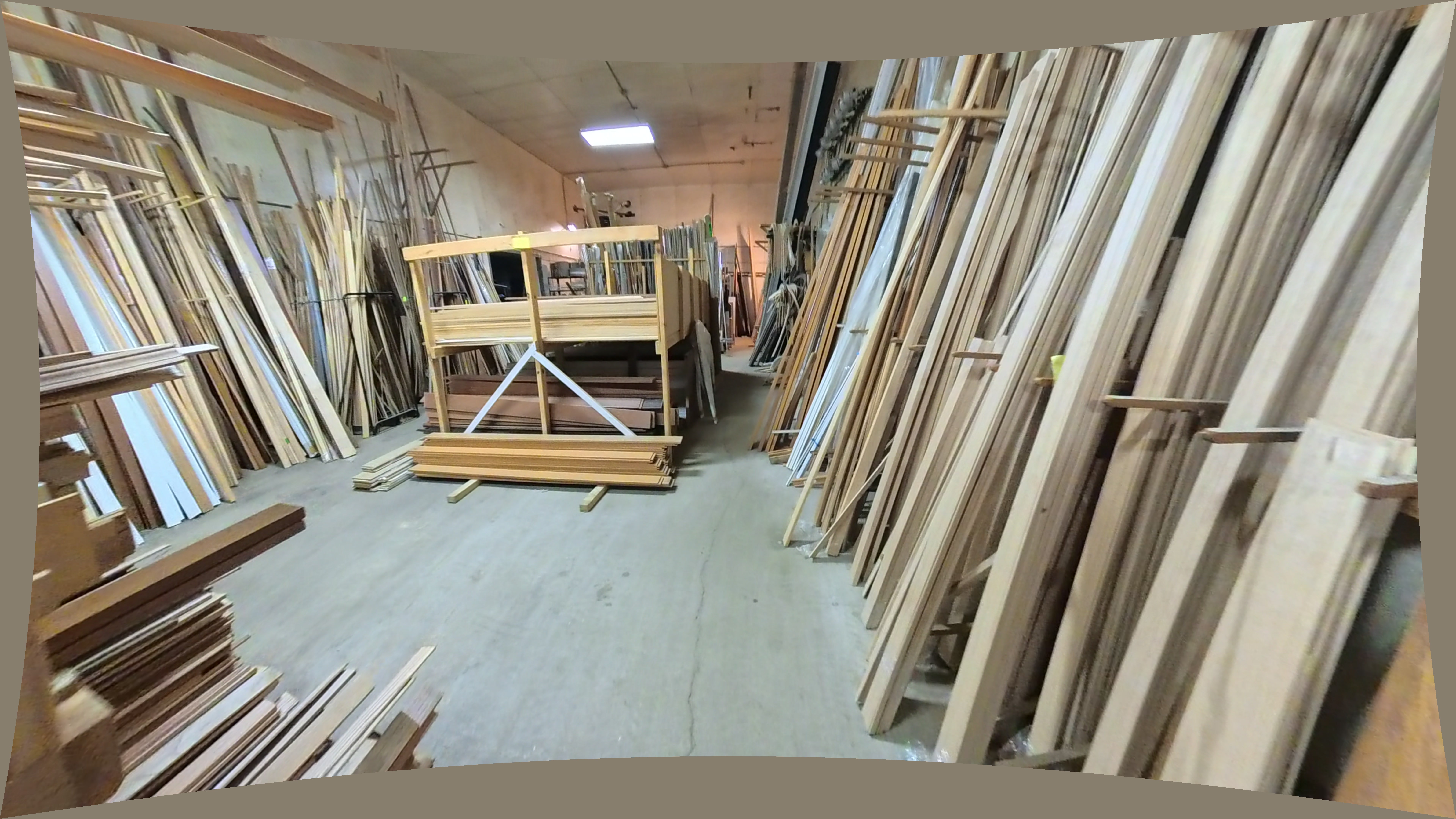 Western Building Products Horizontal Wood Planks On Center Rack