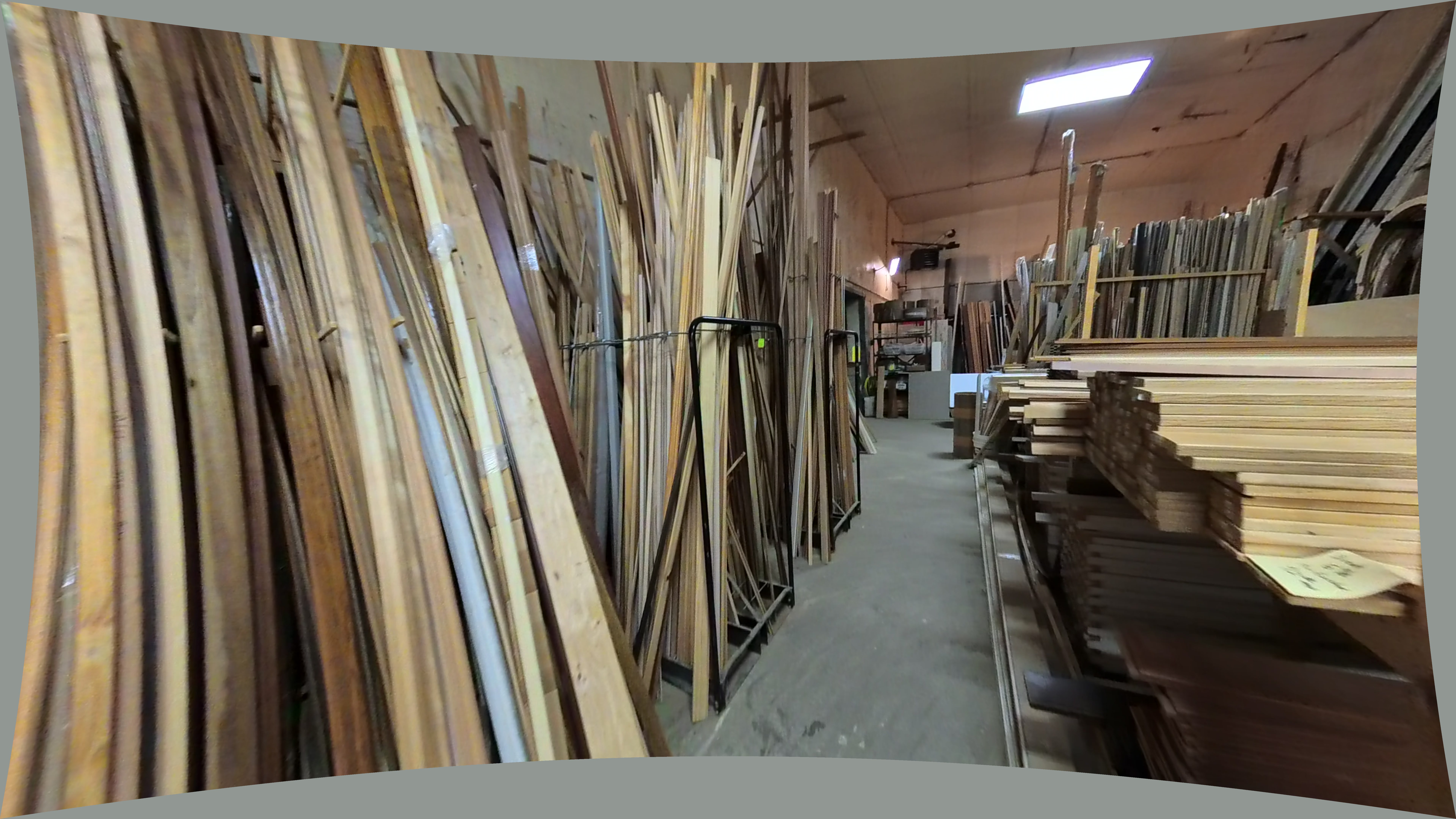 Assorted Wood Molding And Trim, Vertical Rack (Left)