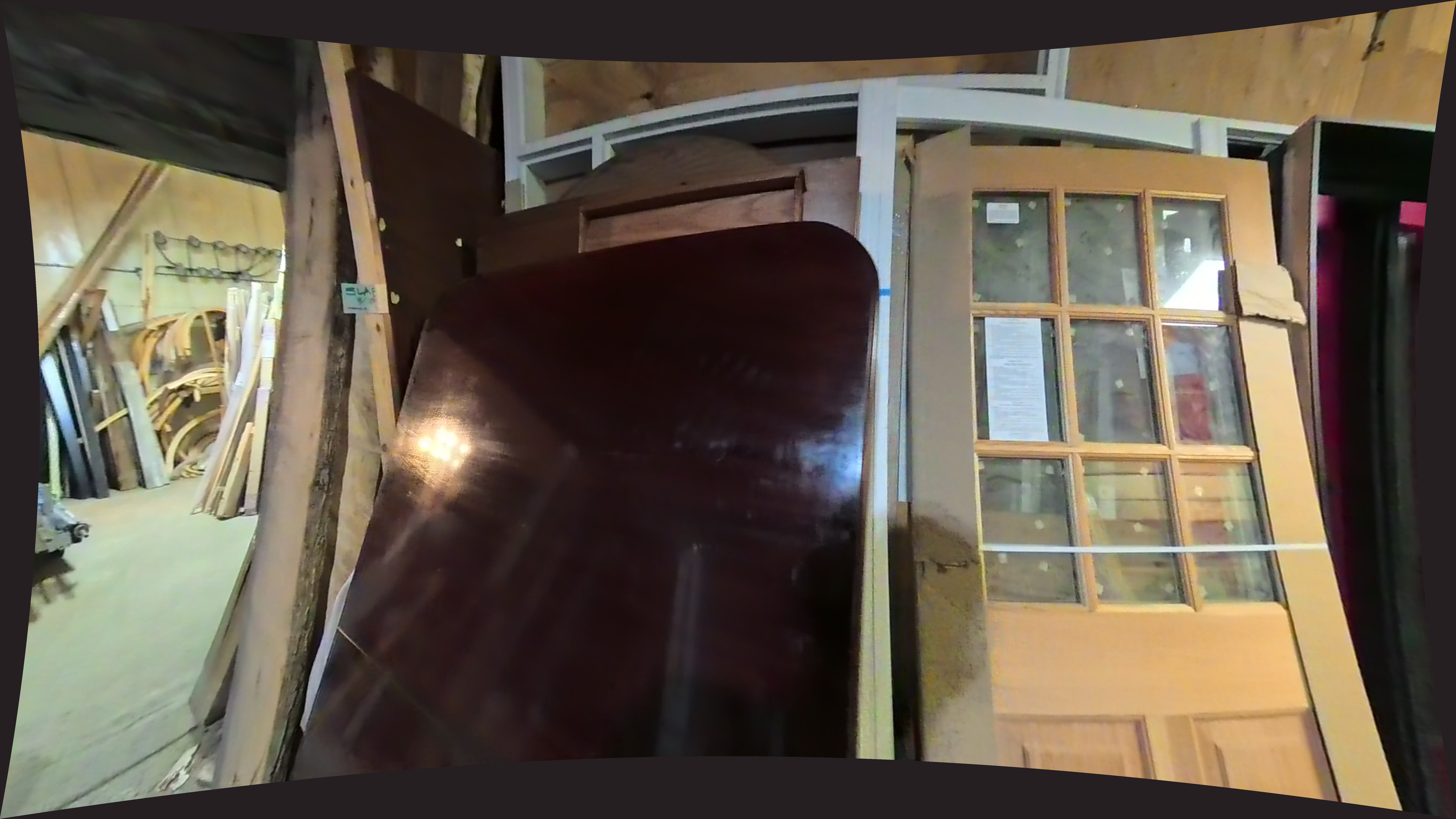Polished Dark Wood Panel