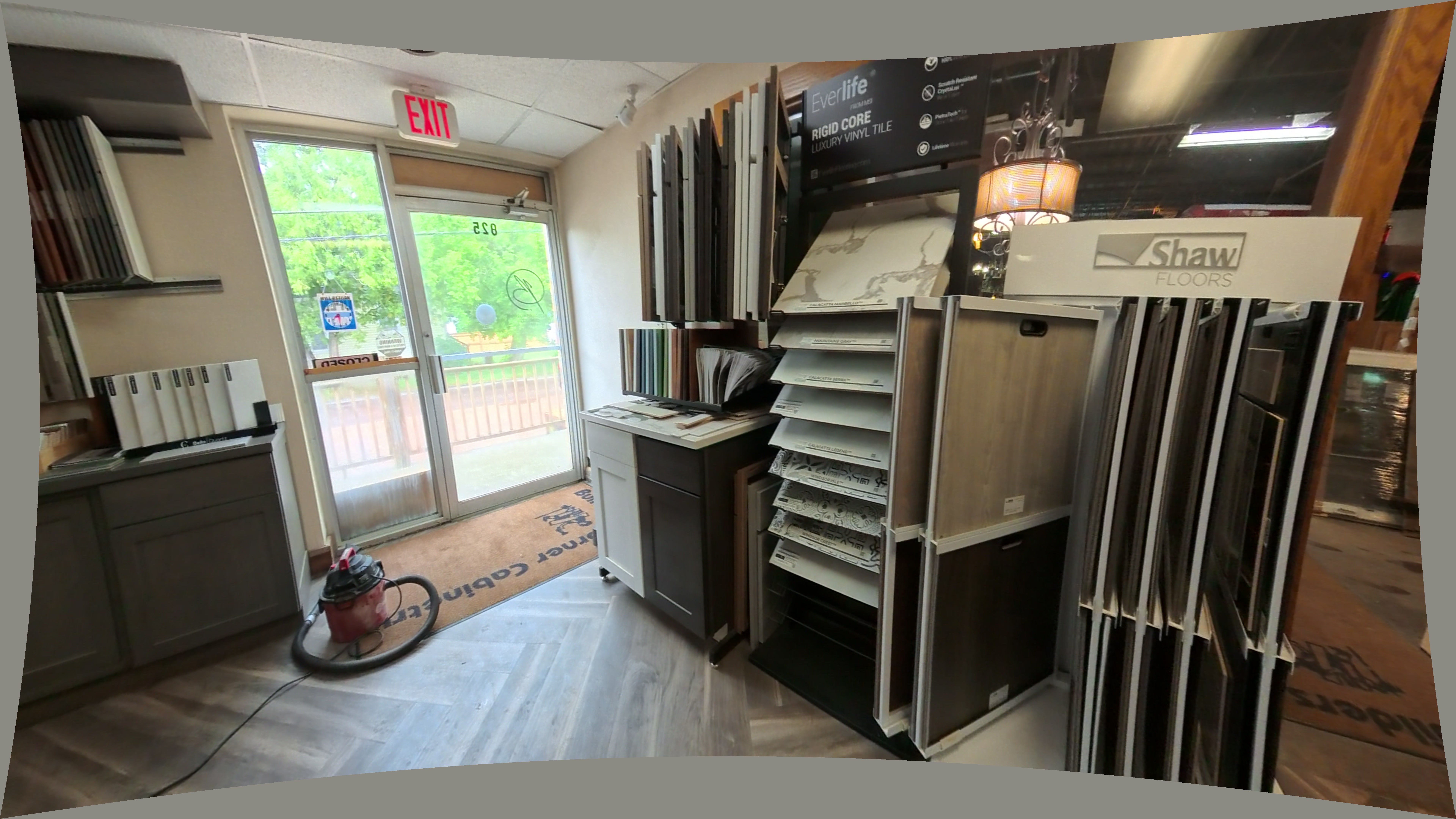 Everlife Rigid Core Luxury Vinyl Tile Display Rack With Samples