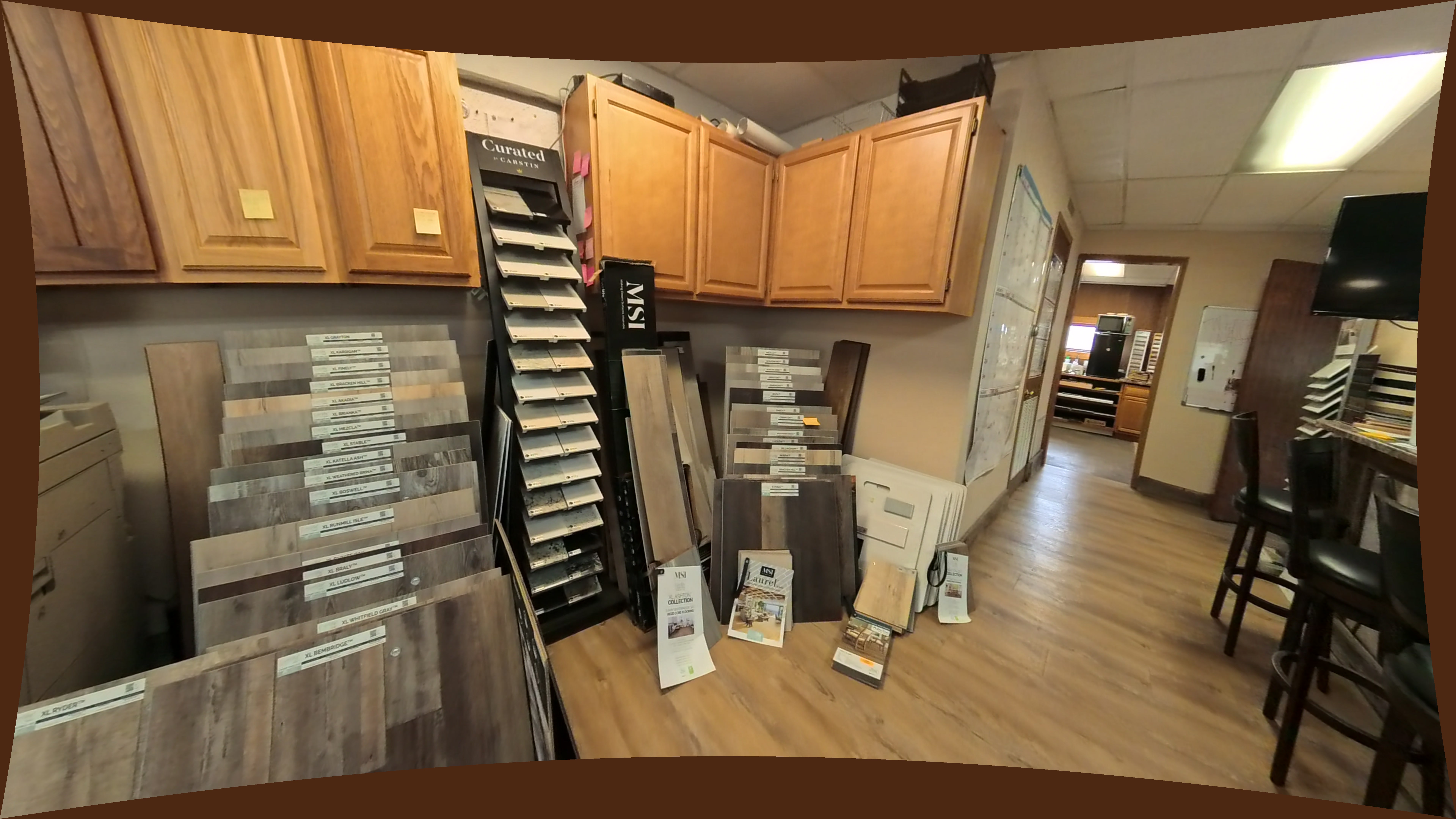 Vinyl Plank Flooring Sample Display Rack