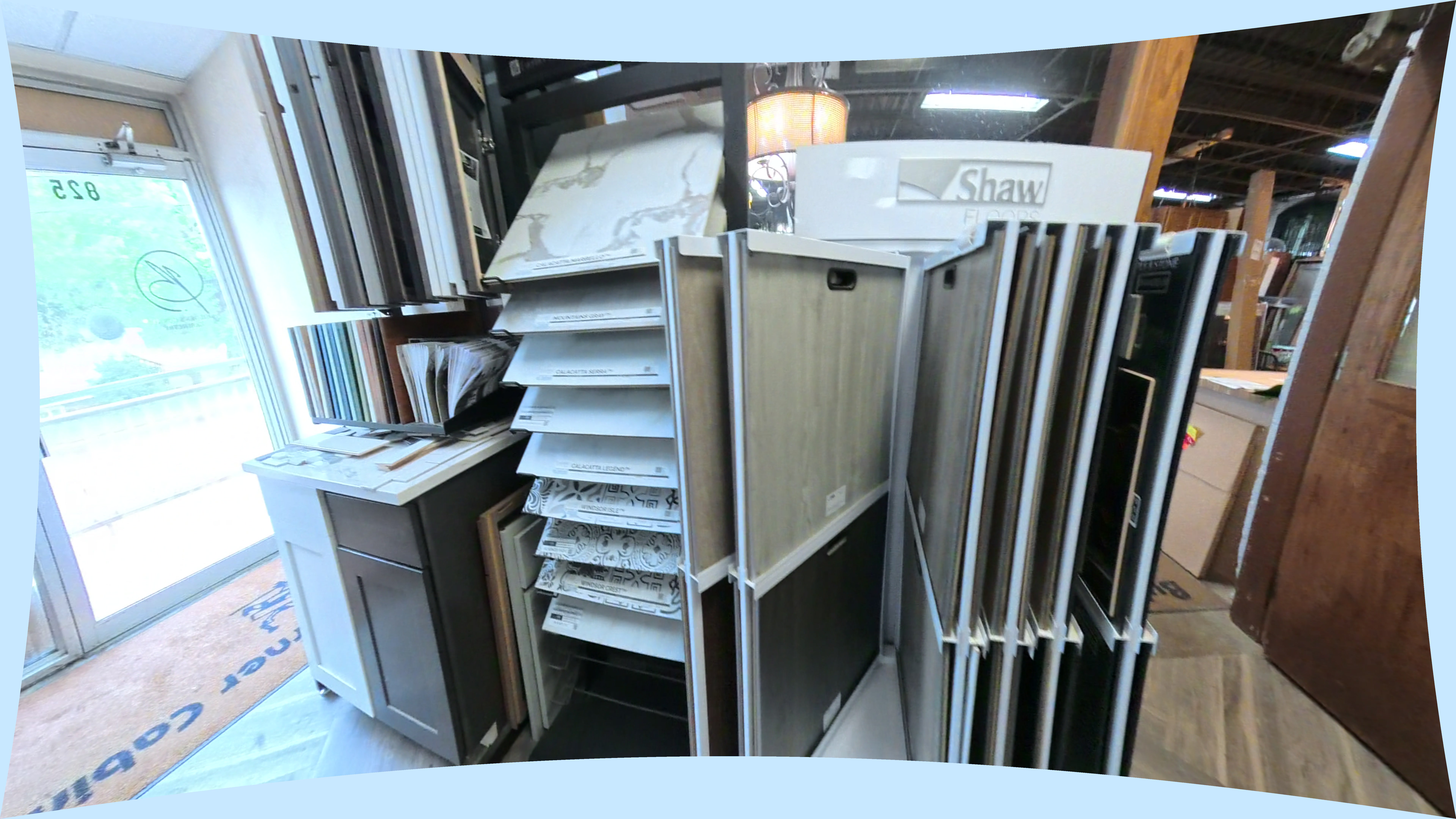 Shaw Floors Display Rack With Flooring Samples view 2