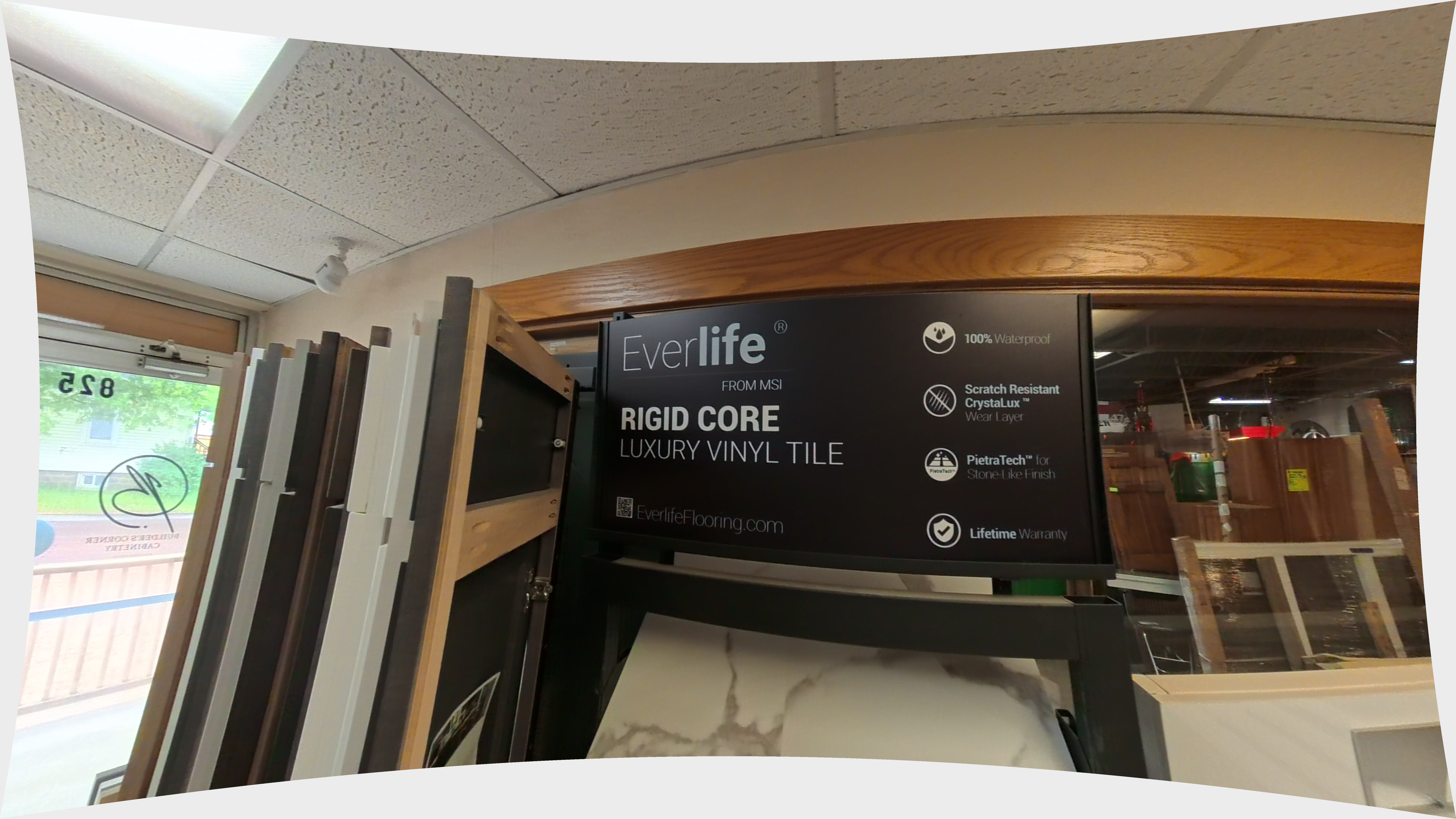 Everlife Rigid Core Luxury Vinyl Tile Sample Board